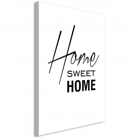 Seinapilt - Black and White: Home Sweet Home (1 Part) Vertical - 40x60
