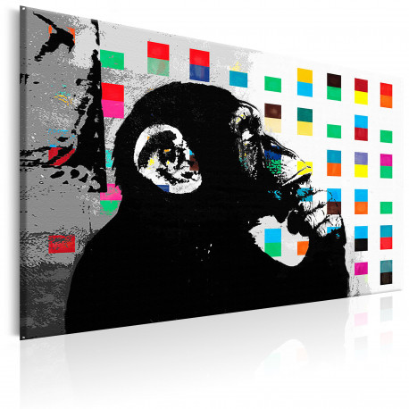 Seinapilt - Banksy The Thinker Monkey - 90x60