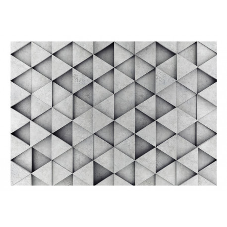 Fototapeet - Grey Triangles - 350x245
