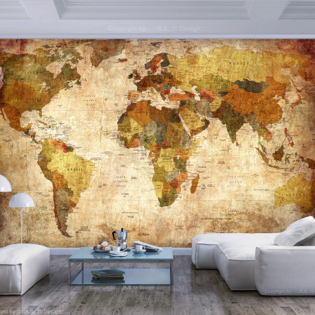 Fototapeet - Old World Map - 350x245