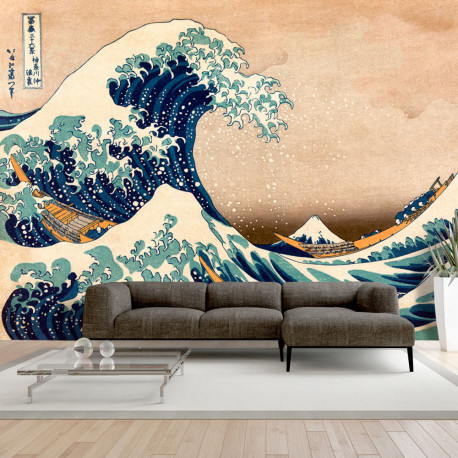 Fototapeet - Hokusai: The Great Wave off Kanagawa (Reproduction) - 350x245