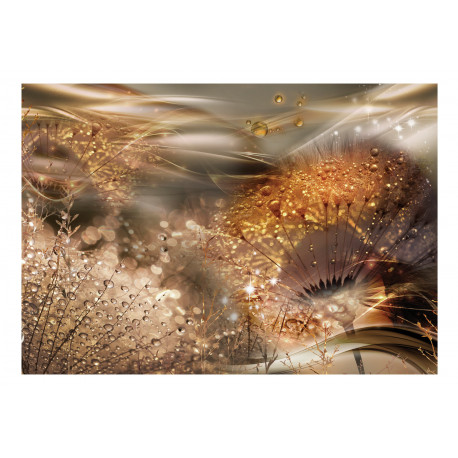 Fototapeet - Dandelions' World (Gold) - 200x140