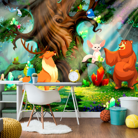 Fototapeet - Bear and Friends - 400x280