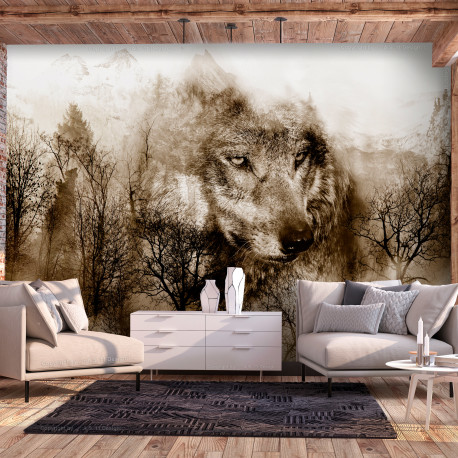 Fototapeet - Mountain Predator (Brown) - 200x140