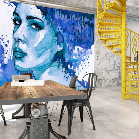 Fototapeet - Blue Lady - 300x210