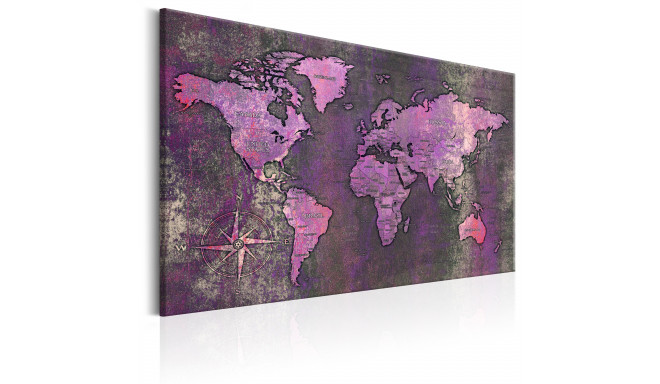 Seinapilt - Amethyst Map - 120x80