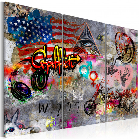 Seinapilt - American Graffiti - 90x60