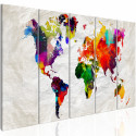 Seinapilt - Crumpled Map - 225x90