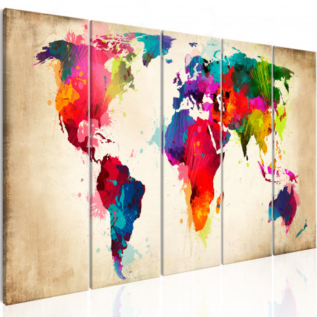 Seinapilt - Bright Continents - 200x80