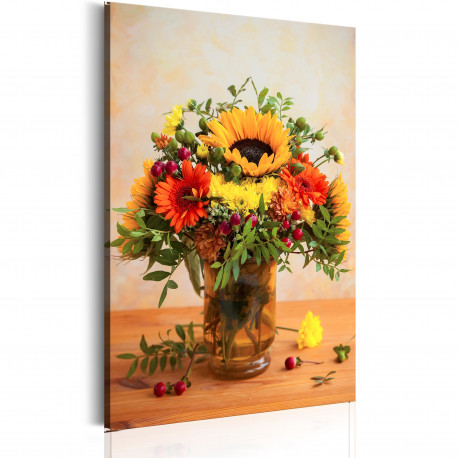 Seinapilt - Autumnal Flowers - 60x90
