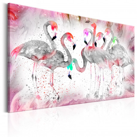 Seinapilt - Flamingoes Family - 120x80