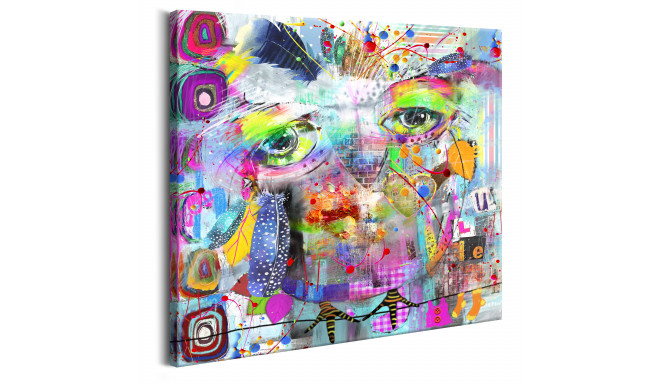 Seinapilt - Colourful Owl - 40x40