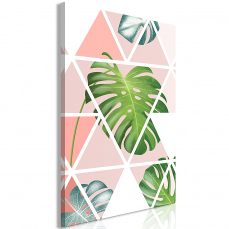 Seinapilt - Geometric Monstera (1 Part) Vertical - 40x60