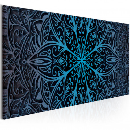 Seinapilt - Feathers (1 Part) Blue Narrow - 150x50