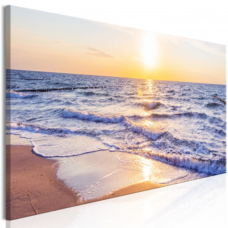 Seinapilt - Calm Waves (1 Part) Narrow Brown - 120x40