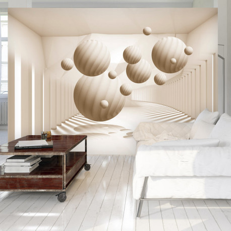 Fototapeet - Beige Balls - 150x105