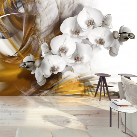 Fototapeet - Orchid on fire - 400x280