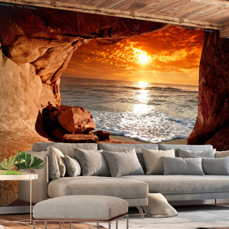 Fototapeet - Exit from the Cave - 100x70
