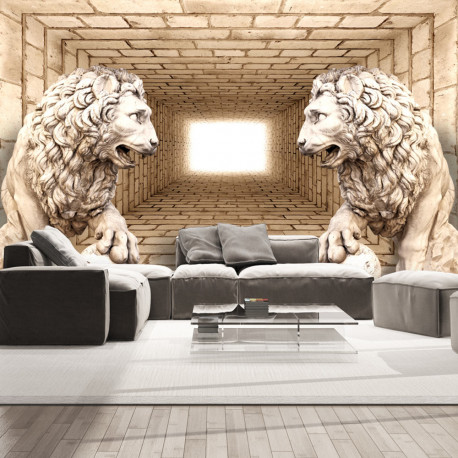 Fototapeet - Mystery of lions - 350x245