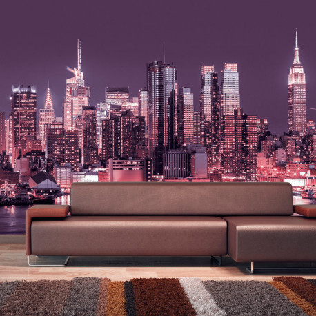 Fototapeet - NYC: Purple Nights - 200x140