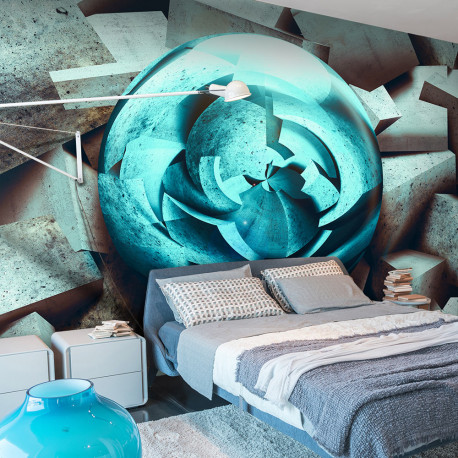 Fototapeet - Blue glow - 150x105