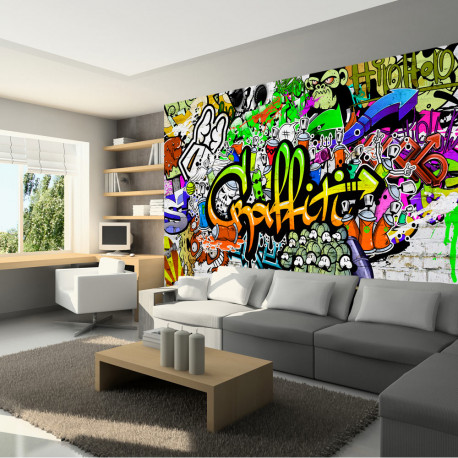 Fototapeet - Graffiti on the Wall - 400x280