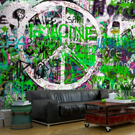Fototapeet - Green Graffiti - 400x280