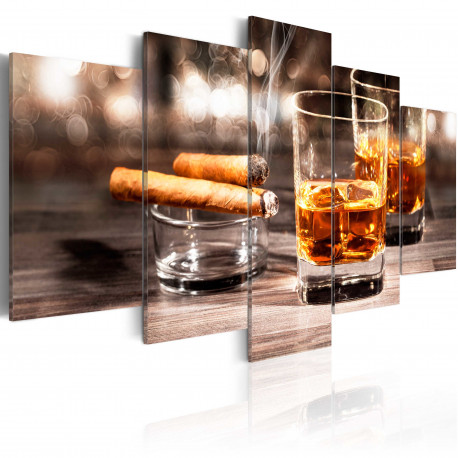 Seinapilt - Cigar and whiskey - 200x100