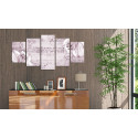 Seinapilt - Flushed lilies - 100x50