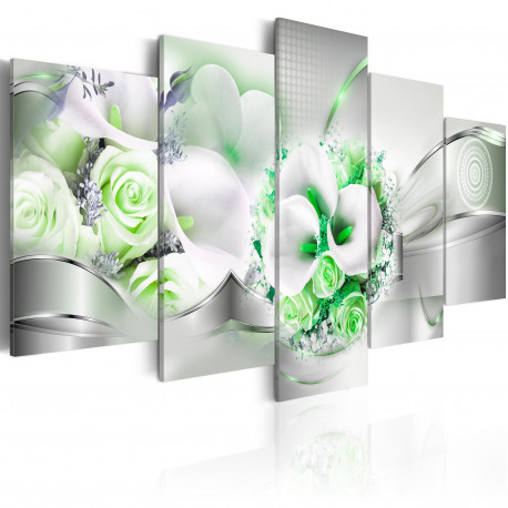 Seinapilt - Emerald Bouquet - 100x50