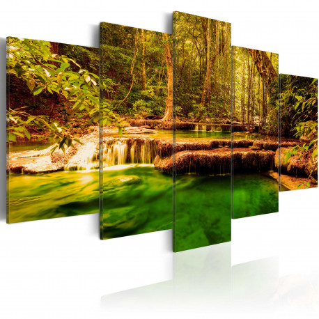 Seinapilt - Beauty of nature: waterfall - 100x50