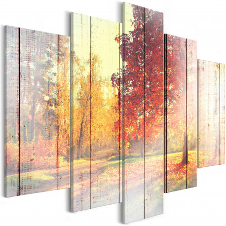 Seinapilt - Autumn Sun (5 Parts) Wide - 100x50