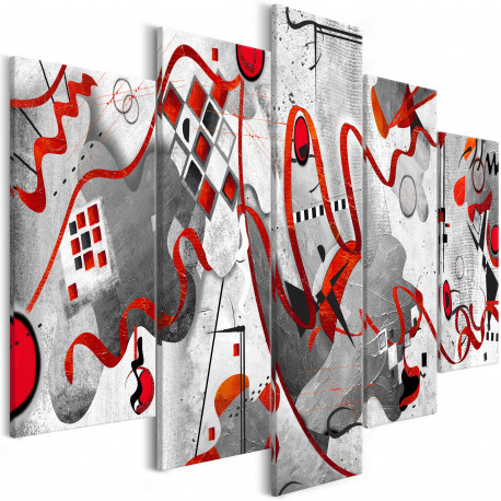 Seinapilt - Between Waves (5 Parts) Wide - 100x50