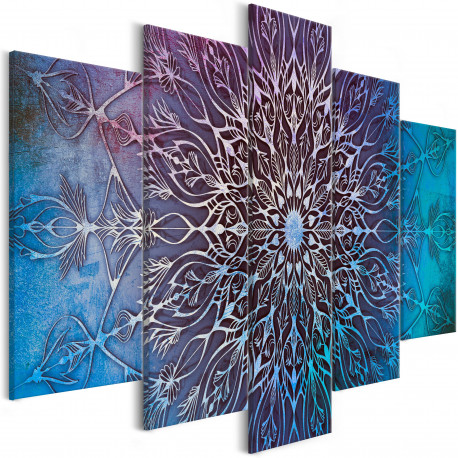 Seinapilt - Center (5 Parts) Wide Blue - 200x100