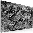 Seinapilt -  World Map: Grey Thread - 90x60