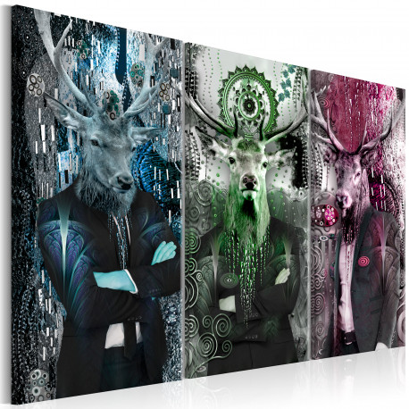 Seinapilt - Animal Trio (3 Parts) Colorful - 120x80
