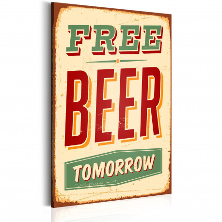 Seinapilt - Free Beer Tomorrow - 80x120