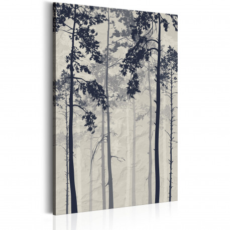 Seinapilt - Forest In Fog - 80x120