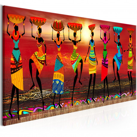 Seinapilt - African Women Dancing - 135x45