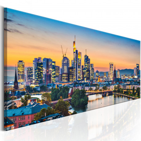 Seinapilt - Evening in Frankfurt - 150x50