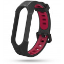 Tech-Protect watch strap Armour Xiaomi Mi Band 5/6/7, black/red