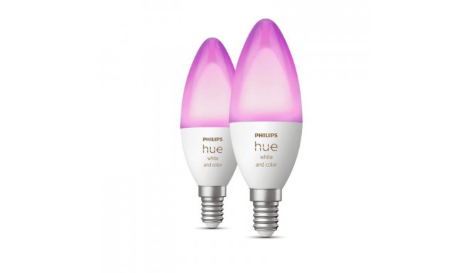 Philips Hue White&Color Amb. E14, 2x 4W bulb