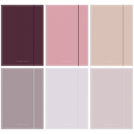 Kummiga mapp A4+ Mat Nude assortii, Interdruk