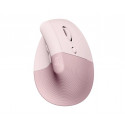 Hiir Logitech Lift Vertical Ergonomic Mouse Right Rose (roosa), Logi Bolt USB receiver/Bluetooth LE,