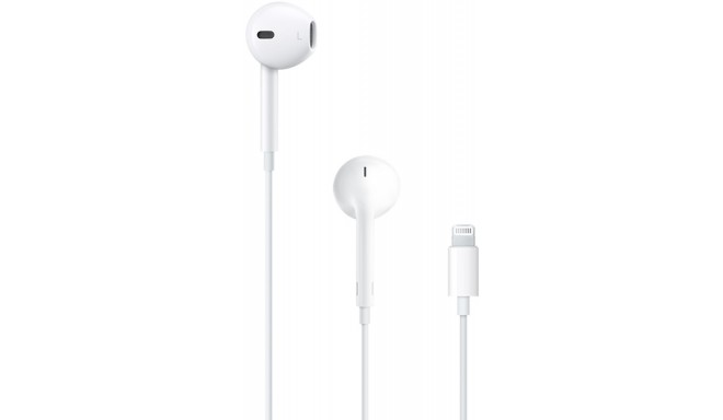 Apple наушники + микрофон EarPods Lightning (MMTN2ZM/A)