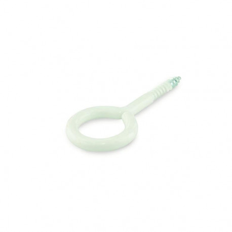 EYE SCREW 16X6X2,8X13 WHITE/ 4PCS