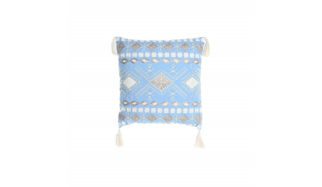 Cushion DKD Home Decor Blue White 40 x 15 x 40 cm