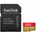 Sandisk mälukaart microSDXC 64GB Extreme Action + adapter