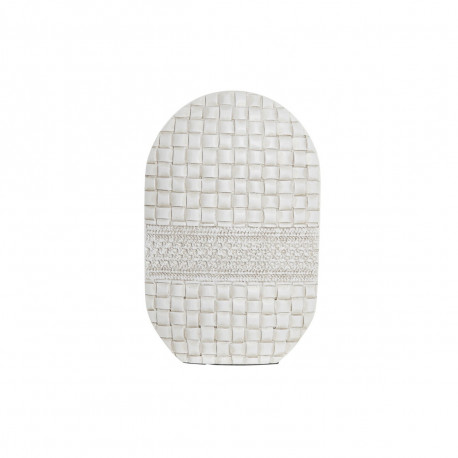 Vase DKD Home Decor White Resin Modern 18 x 6 x 28 cm