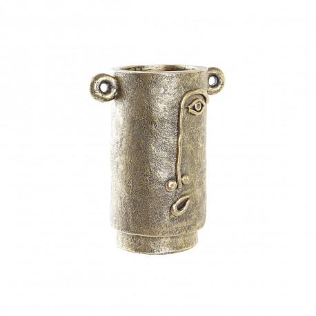 Vase DKD Home Decor Face Golden Modern (29 x 19,5 x 36 cm)